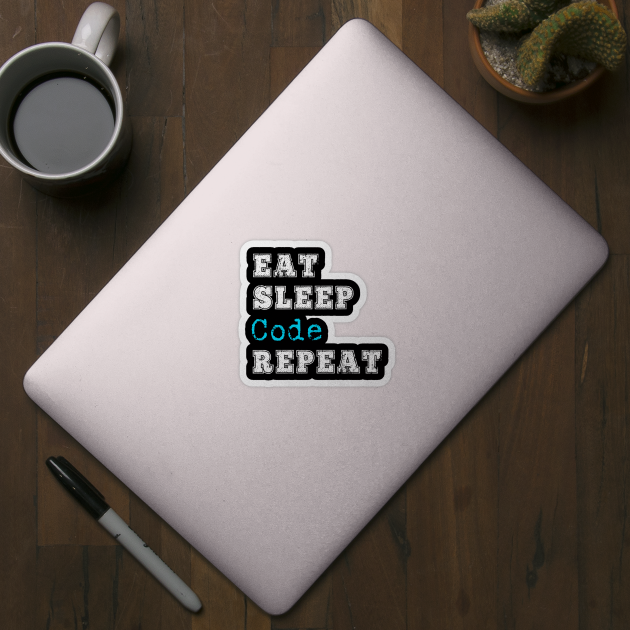 Funny Coding Coder Code Eat Sleep Repeat Medical Software Programmer Gift by HuntTreasures